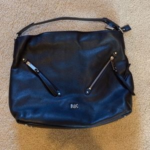 Black leather Michael Kors purse handbag